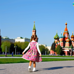 공룡메카드 시리즈별 차이점 - A Young Girl in a Park**

"A cheerful young girl, around 8 years old, wearing a bright, floral-patte...